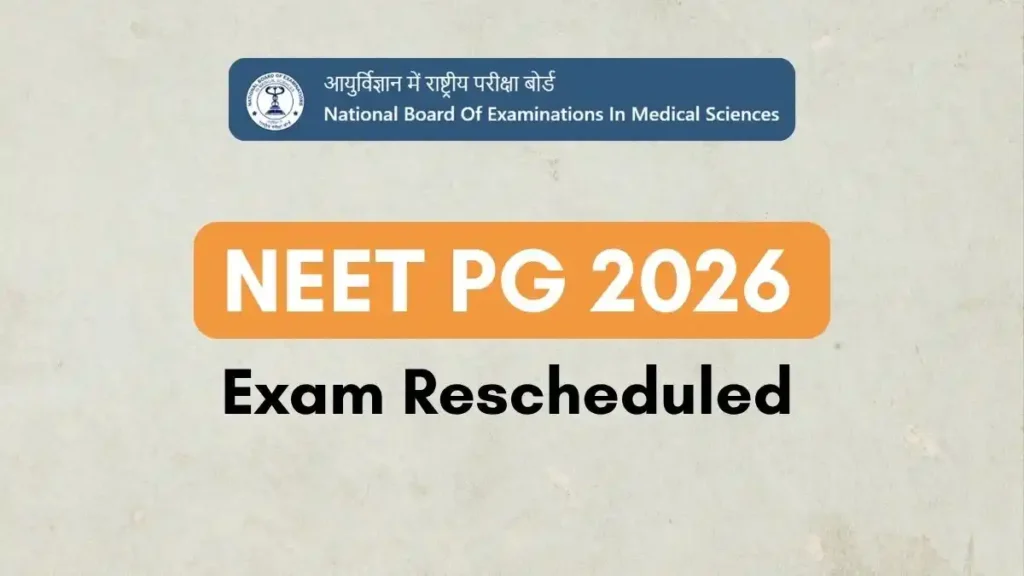 NEET PG 2026 Exam Rescheduled in Jaipur for Nearly 300 Candidates